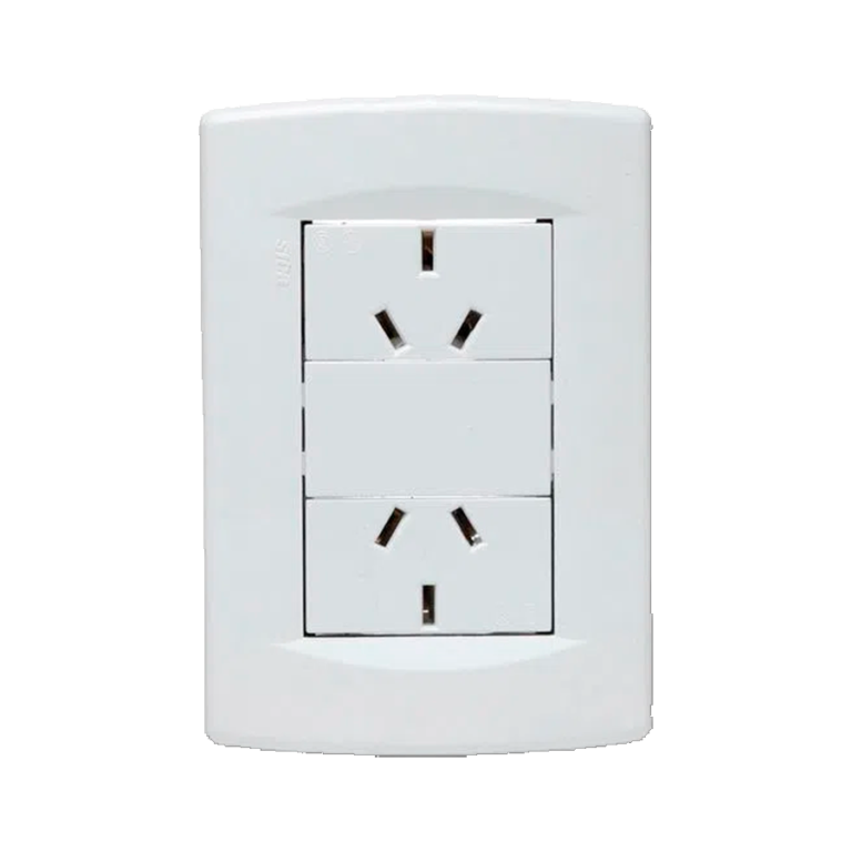 Tomacorriente doble 10 Amp Sica