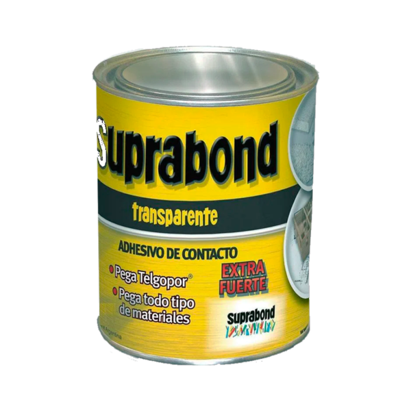 Adhesivo de Contacto 500ml Transparente Lata Suprabond