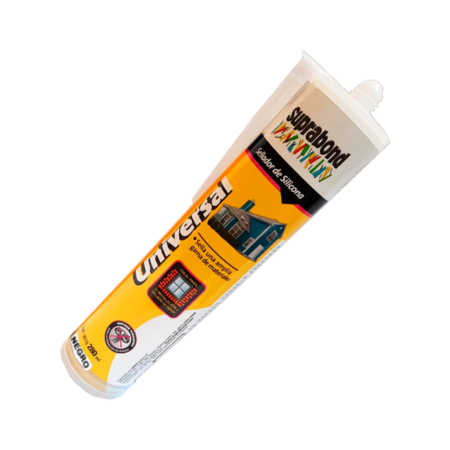 product-367-1704-2 Sellador Silicona Universal 280ml Negro Cartucho Suprabond - Imagen 1