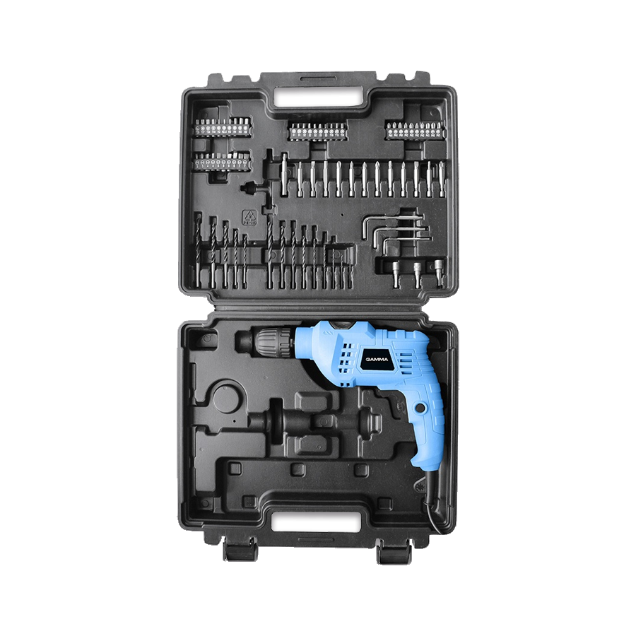 product-626-1215-2 Taladro Percutor 650W 10mm en Kit Gamma G1905KAR - Imagen 1
