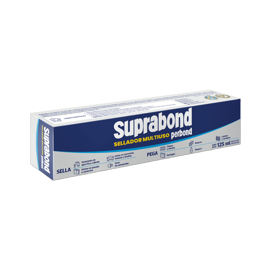 product-911-1685-1 Sellador Multiuso 125cc Perbond Blanco Caja Suprabond - Imagen 1