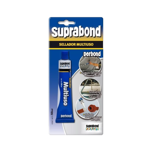 Sellador Multiuso 50cc Perbond Blanco Blister Suprabond