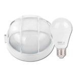 Tortuga Redonda Blanca Con Lámpara De 13W Luz Día Sica