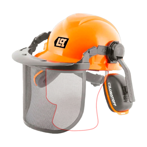 Casco Forestal con Protección Auditivo y Visual Certificado Lusqtoff LQMCP-8