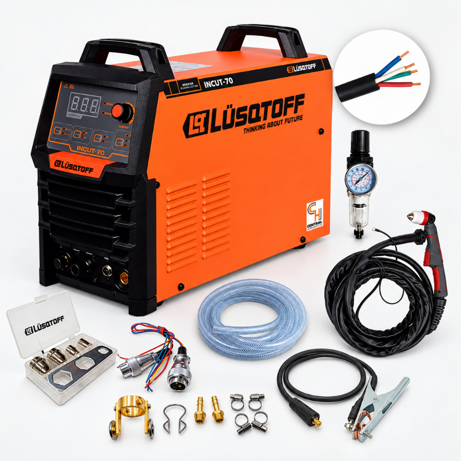 CORTADORA DE PLASMA INVERTER TRIFASICA 15MM LUSQTOFF INCUT-70 - Imagen 6