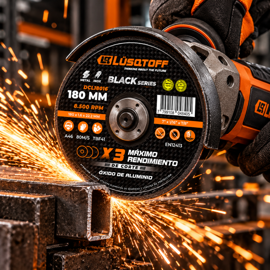 Disco De Corte Para Acero Inoxidable 180mm Lusqtoff DCL18016 - Imagen 2