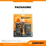 Tester Digital + Pinza Amperométrica + Detector De Voltaje Lusqtoff TDPL3-8 - Imagen 3