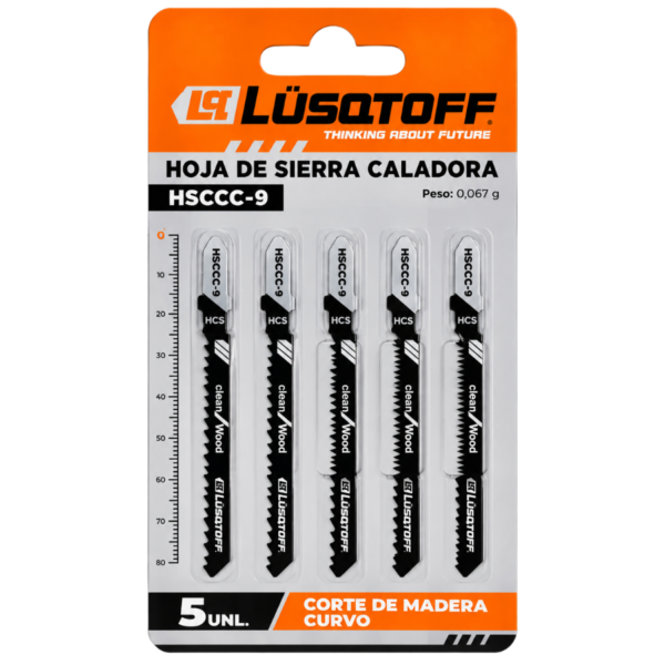 Pack X 5 Unidades Hoja De Sierra Para Caladora Lusqtoff HSCCC-9