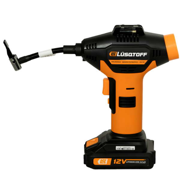 Comprensor Inflador A Batería Con Medidor Digital Lusqtoff IL150-8
