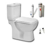 Inodoro Largo con Asiento y Deposito Amalfi Piazza B0100