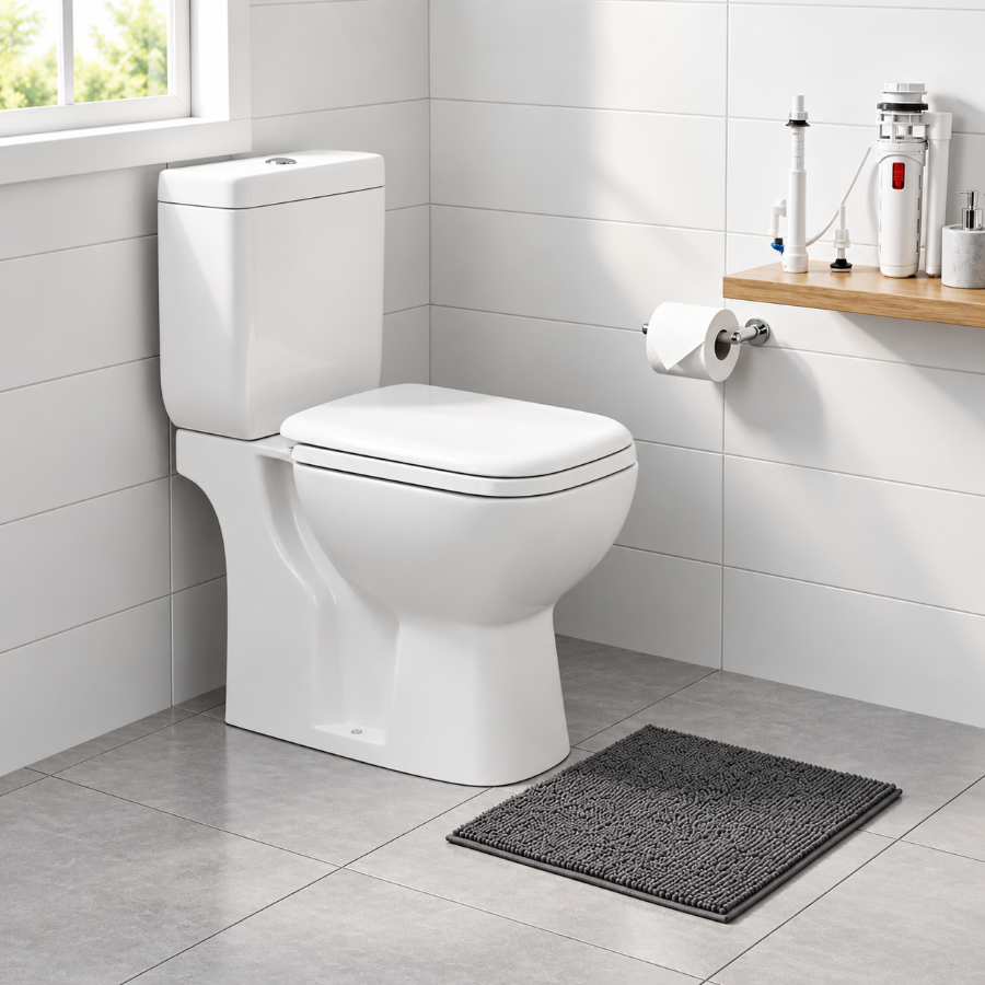 Inodoro Largo con Asiento y Deposito Amalfi Piazza B0100 - Imagen 2