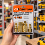 Kit Acomple Rápidos para Compresor 4 Piezas Lusqtoff KACL4-9 - Imagen 2