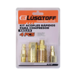 Kit Acomple Rápidos para Compresor 4 Piezas Lusqtoff KACL4-9