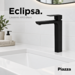 Lavatorio Mesada Alto Monocomando ARQ Negro Piazza 10402NE