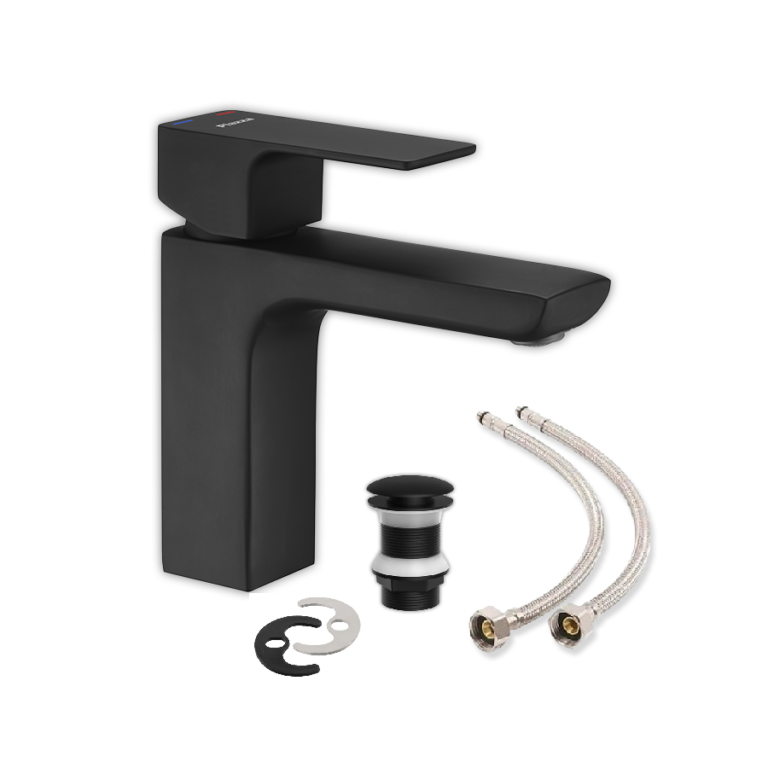 Lavatorio Arq Mesada Monocomando Piazza Negro 10400NE