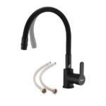 Grifería Flexible De Cocina emblem Negro Piazza 10017NE