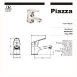 Grifería De Lavatorio Mesada Monocomando Domani Piazza 10600 - Imagen 4