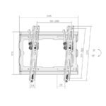 Soporte Inclinable De Pared Para Tv 23 A 43" Sica - Imagen 3
