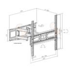 Soporte De Tv 32 A 70" Para Pared Sica - Imagen 4