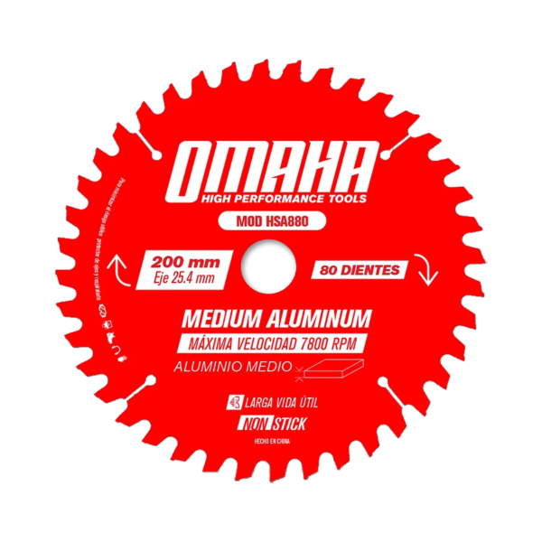 Hoja de Sierra para Aluminio 184mm Omaha HSA880