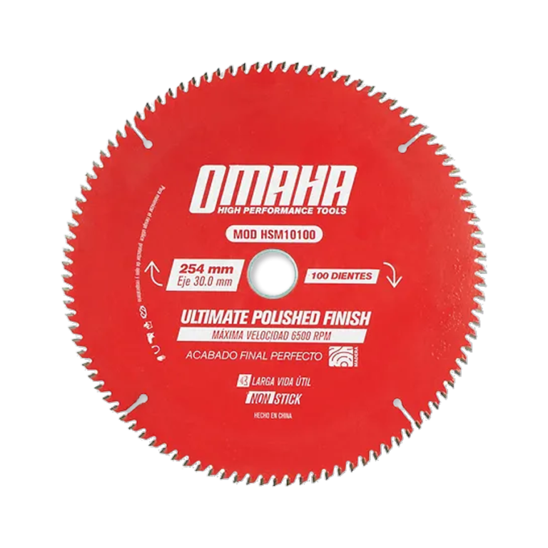 Hoja de Sierra para Madera 254mm Omaha HSM10100