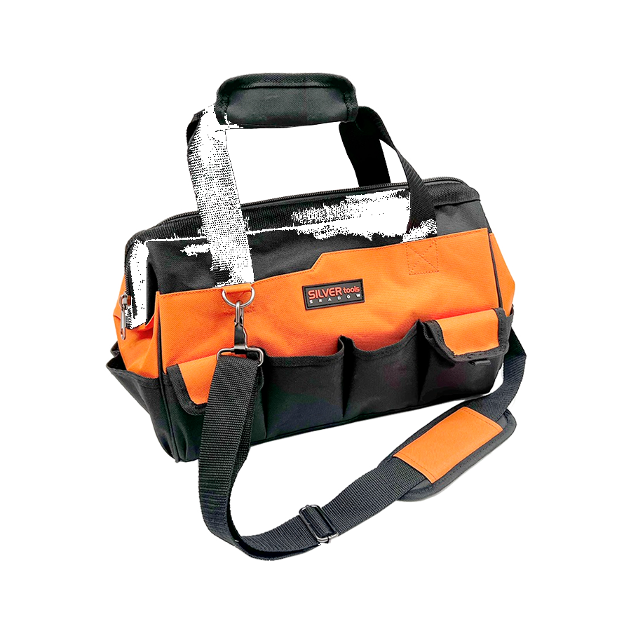 accesorios-silver-shadow-bph12b Bolso Porta Herramientas 12 Bolsillos 15" Silver Shadow - Imagen 1