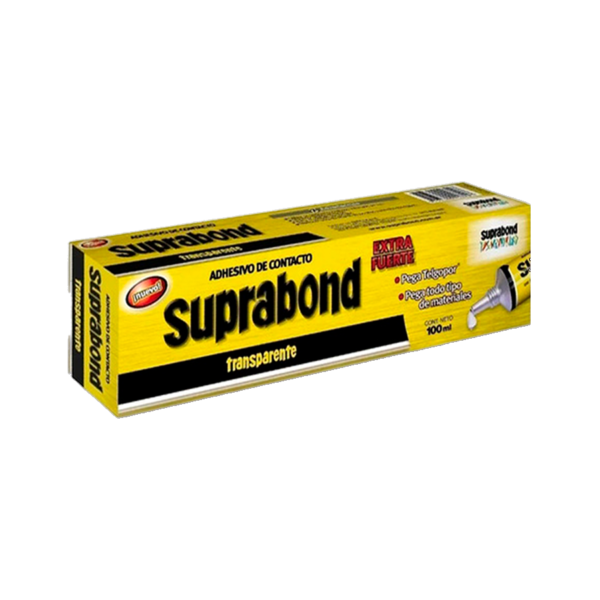 Adhesivo de Contacto 100ml Transparente Caja Suprabond