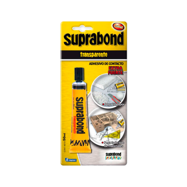 Adhesivo de Contacto 50ml Transparente Blister Suprabond