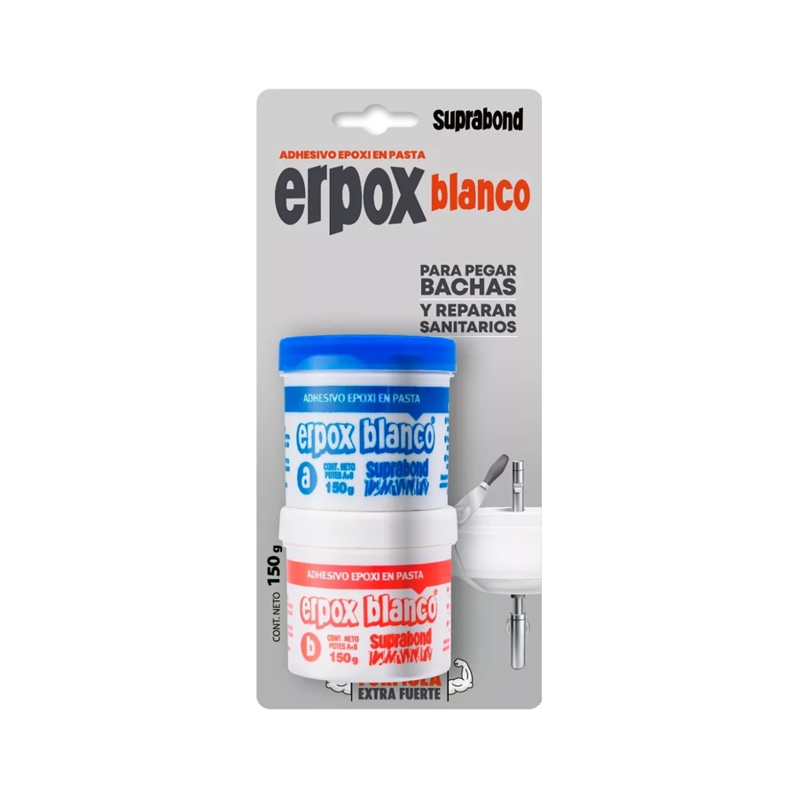 adhesivos-epoxi-suprabond-exb Adhesivo Epoxi 150g Erpox Blanco 2 Potes Suprabond
