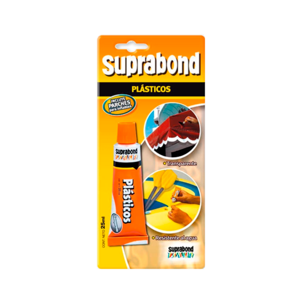 Adhesivo para Plásticos Pegovin Transparente 25cc Suprabond