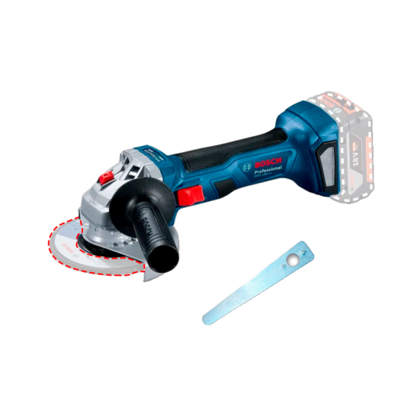 Amoladora Angular a Batería 18V 115mm Bosch GWS 180-LI