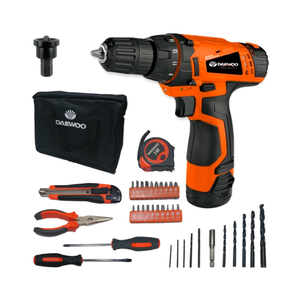 Taladro Atornillador Inalámbrico 12V Daewoo DACD1210CK