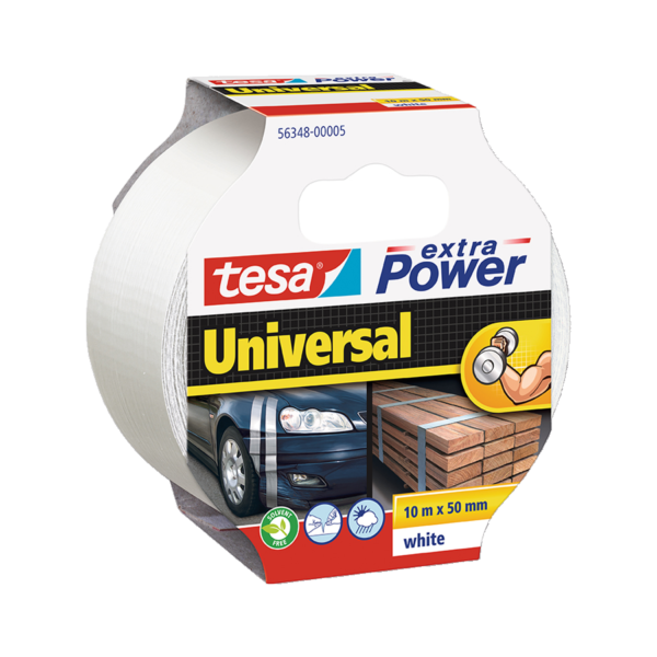 Cinta Multiuso Universal "Duct Tape" Blanca Tesa