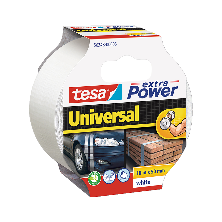 cintas-adhesivas-tesa-56348-00005-05 Cinta Multiuso Universal "Duct Tape" Blanca Tesa
