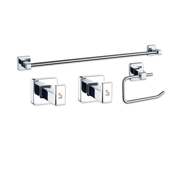 Set De 4 Piezas De Accesorios Para Baño Piazza CUBE
