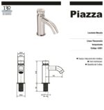 Lavatorio Mesada Temporizado Piazza 43001 - Imagen 4