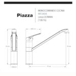 Griferia Cocina Mesada Alta Monocomando Piazza DOMANI - Imagen 3