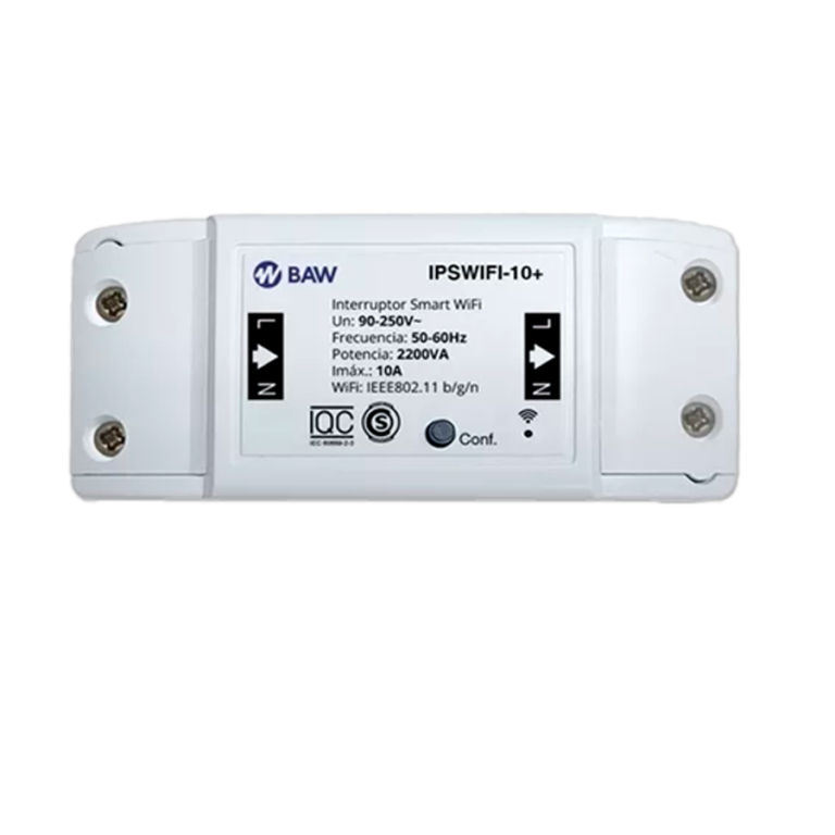 Interruptores Smart Wifi BAW IPS WIFI-10+