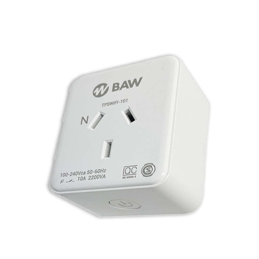 interruptores-enchufes-fichas-baw-tpswifi-101 Tomacorriente Inteligente Wifi BAW TPSWIFI-101 - Image 1