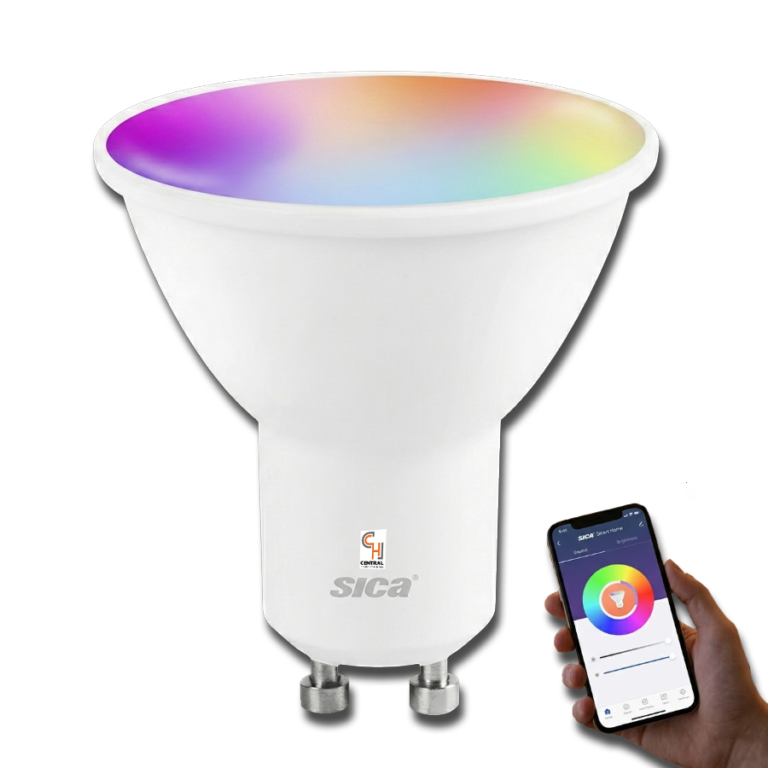 Lámpara LED Smart MR16 5.5W RGB Sica