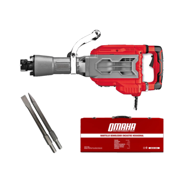 Martillo Demoledor Eléctrico 60J Omaha DE-16HEX