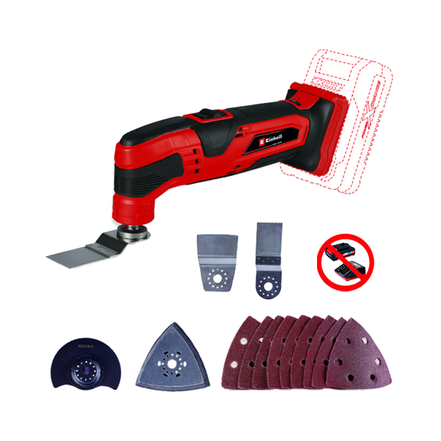 multicortadora-einhell-tc-mg-18-li-solo Sierra Oscilante Multiherramienta 18V Einhell TC-MG 18 Li Solo
