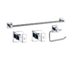 Set De 4 Piezas De Accesorios Para Baño Piazza CUBE