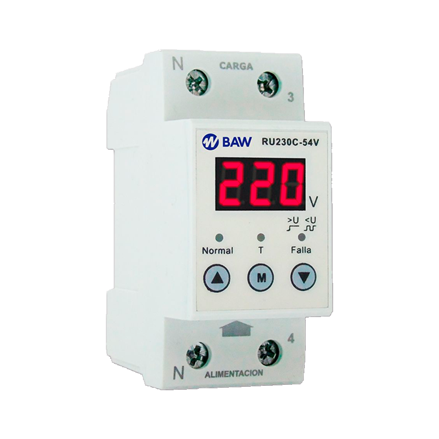 protecciones-baw-ru230c-54v Protector Digital de Tensión Monofásica Baw RU230C-54V - Image 1