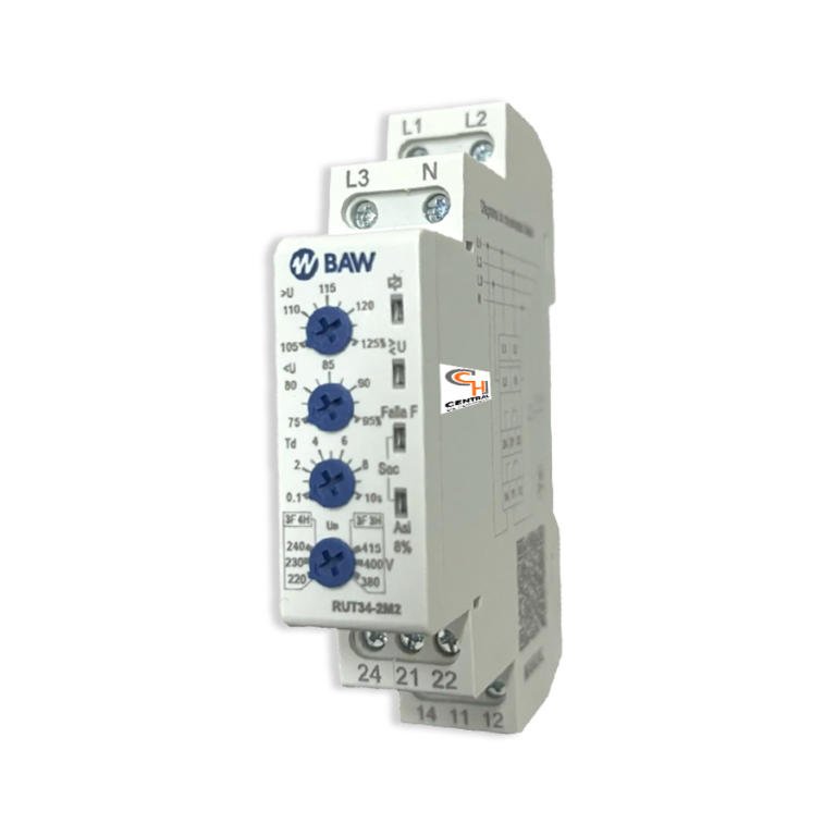 Rele Protector Voltimetrico Trifasico BAW RUT34-2M2
