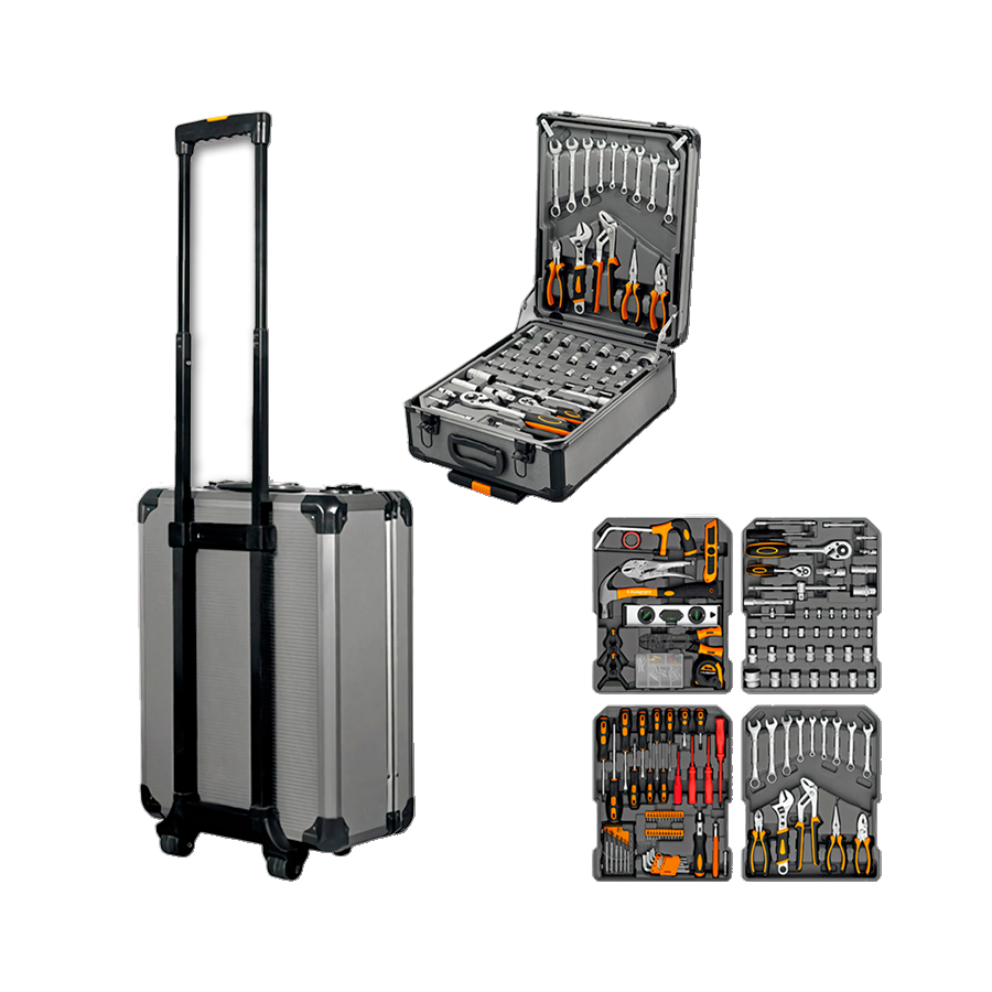 sets-conjuntos-lusqtoff-lqcm245-9 Kit de Herramientas con Maletín Lusqtoff LQCM245-9