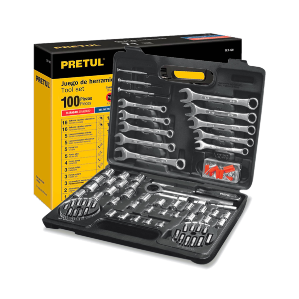 Set de 100 Herramientas Pretul By Truper SET-100 Lusqtoff PRETULSET-100