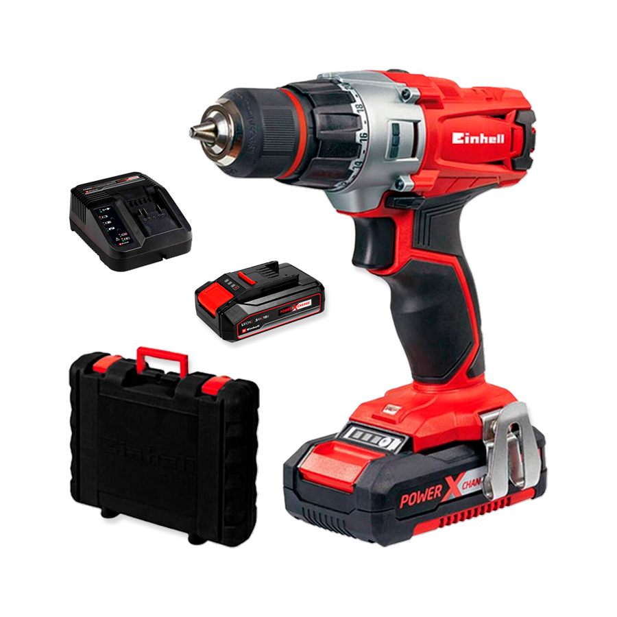 taladro-einhell-te-cd-18-2-li-kit Taladro Inalámbrico Einhell TE-CD 18/2 Li Kit