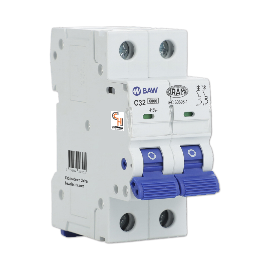 termicas-baw-l42c32 Interruptor Termomagnético 32A L42C32 BAW - Imagen 1