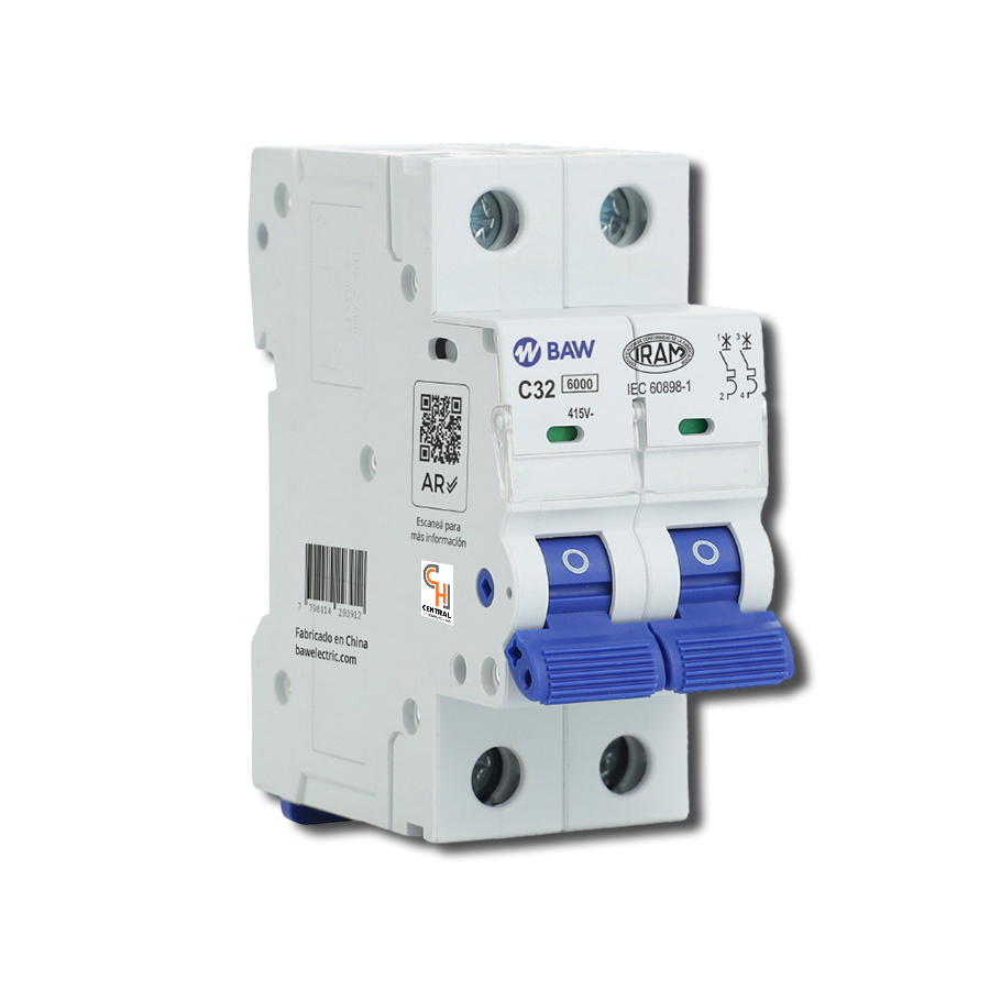 termicas-baw-l62c32 Interruptor Termomagnético 32A L62C32 BAW - Imagen 1